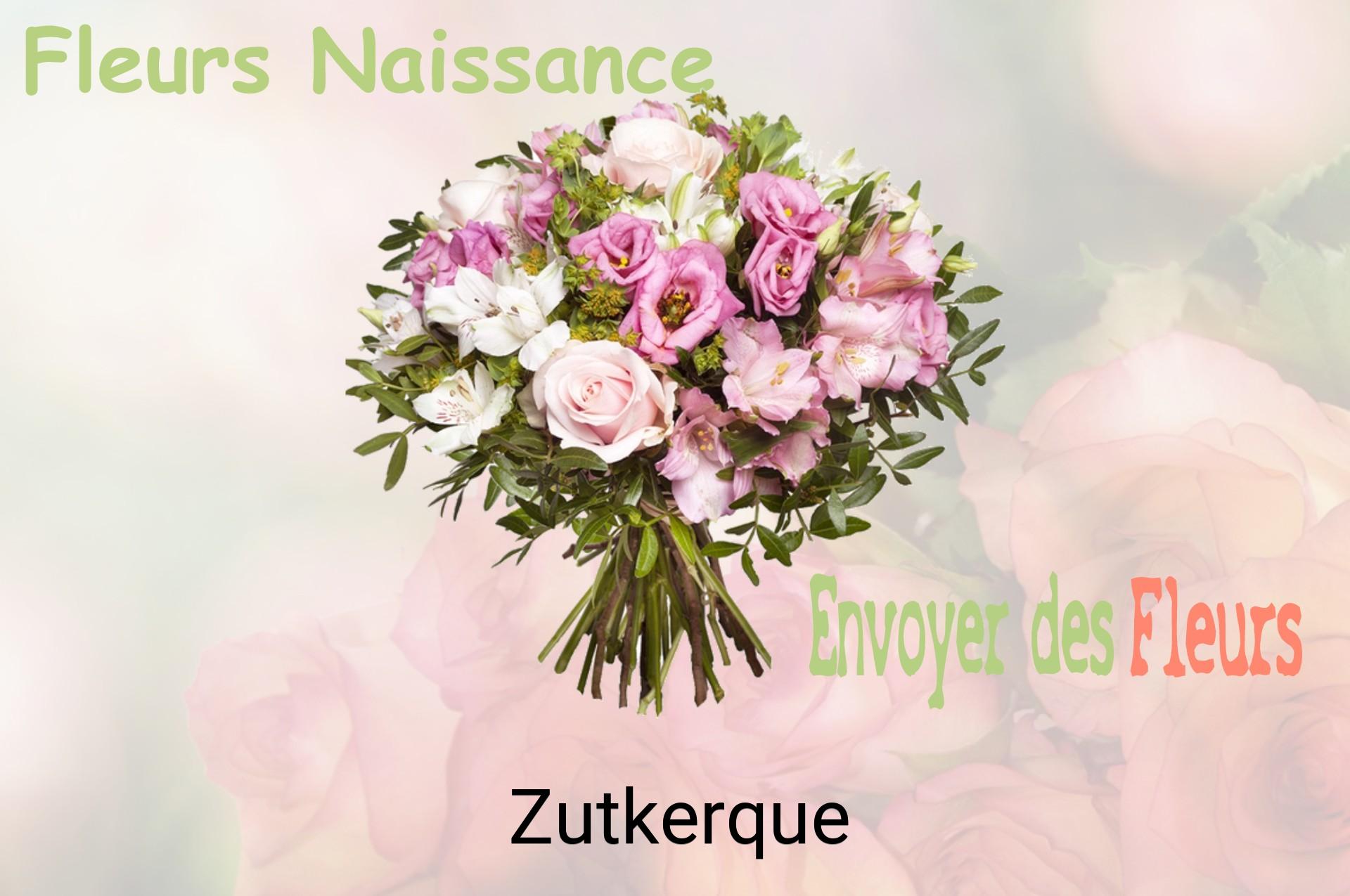 Bouquet de fleurs de naissance livré à Zutkerque